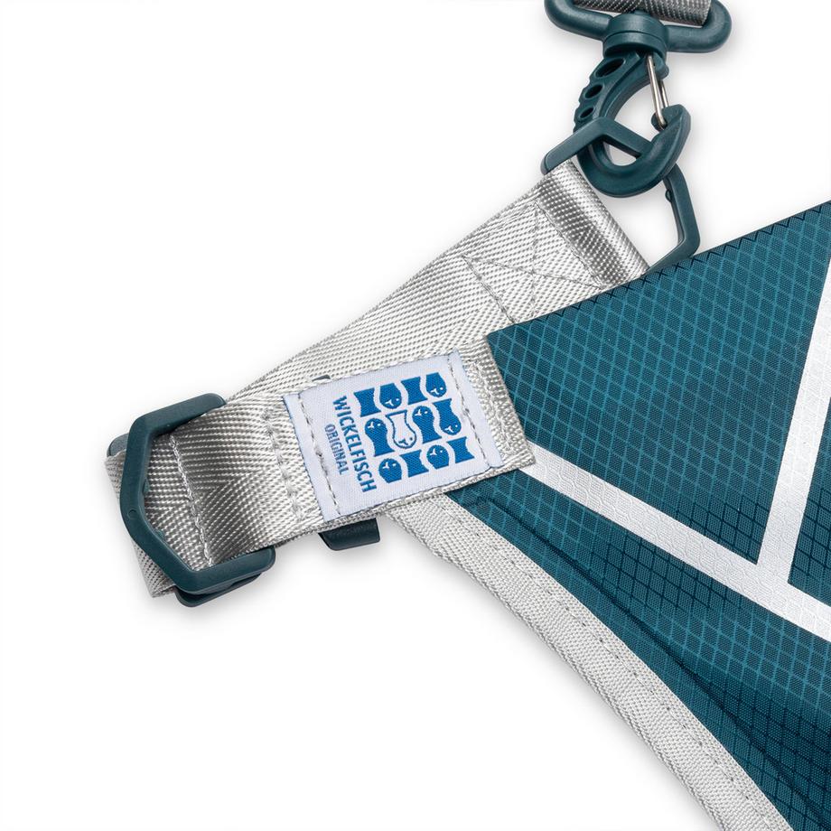Wickelfisch Mittel, Saphir, FlipFlop teal/silber Sac a nager étanche 