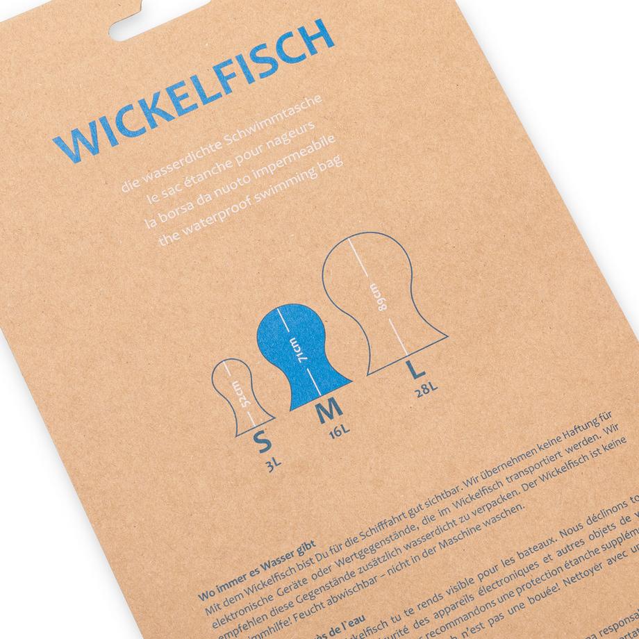 Wickelfisch Mittel, Chevron Aqua Borsa per nuoto, impermeabile 