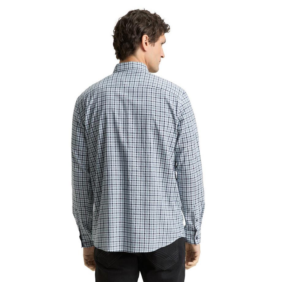 TOM TAILOR Chemise à carreaux manches longues  