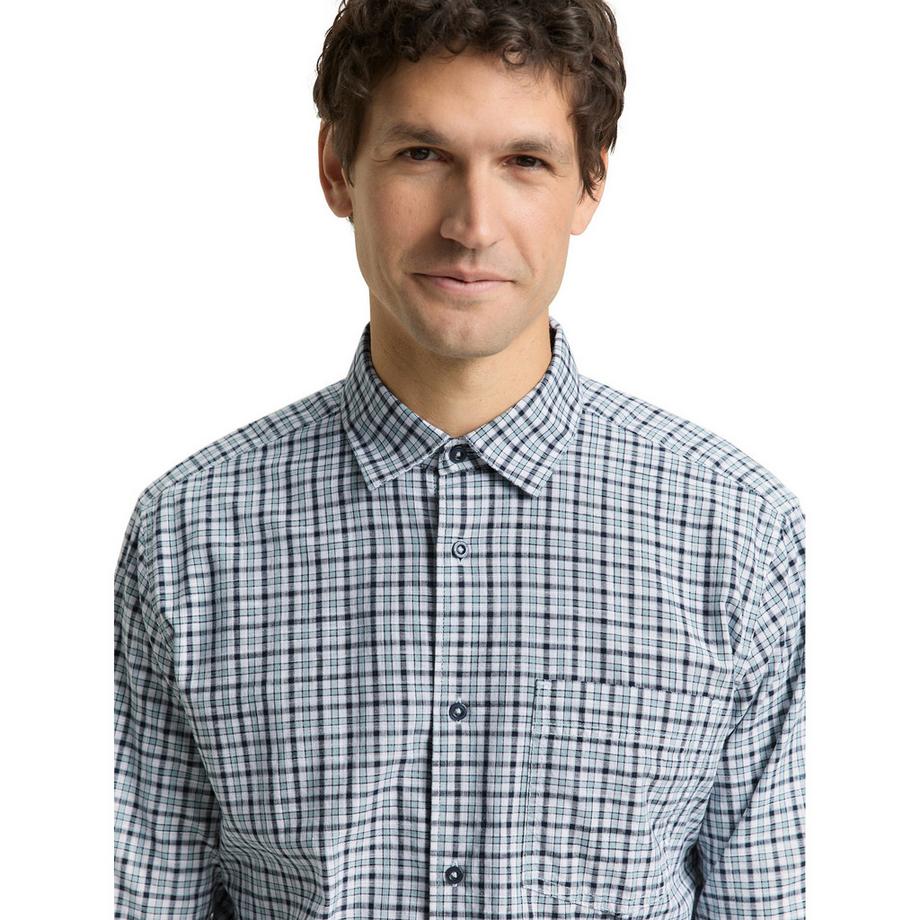 TOM TAILOR Chemise à carreaux manches longues  