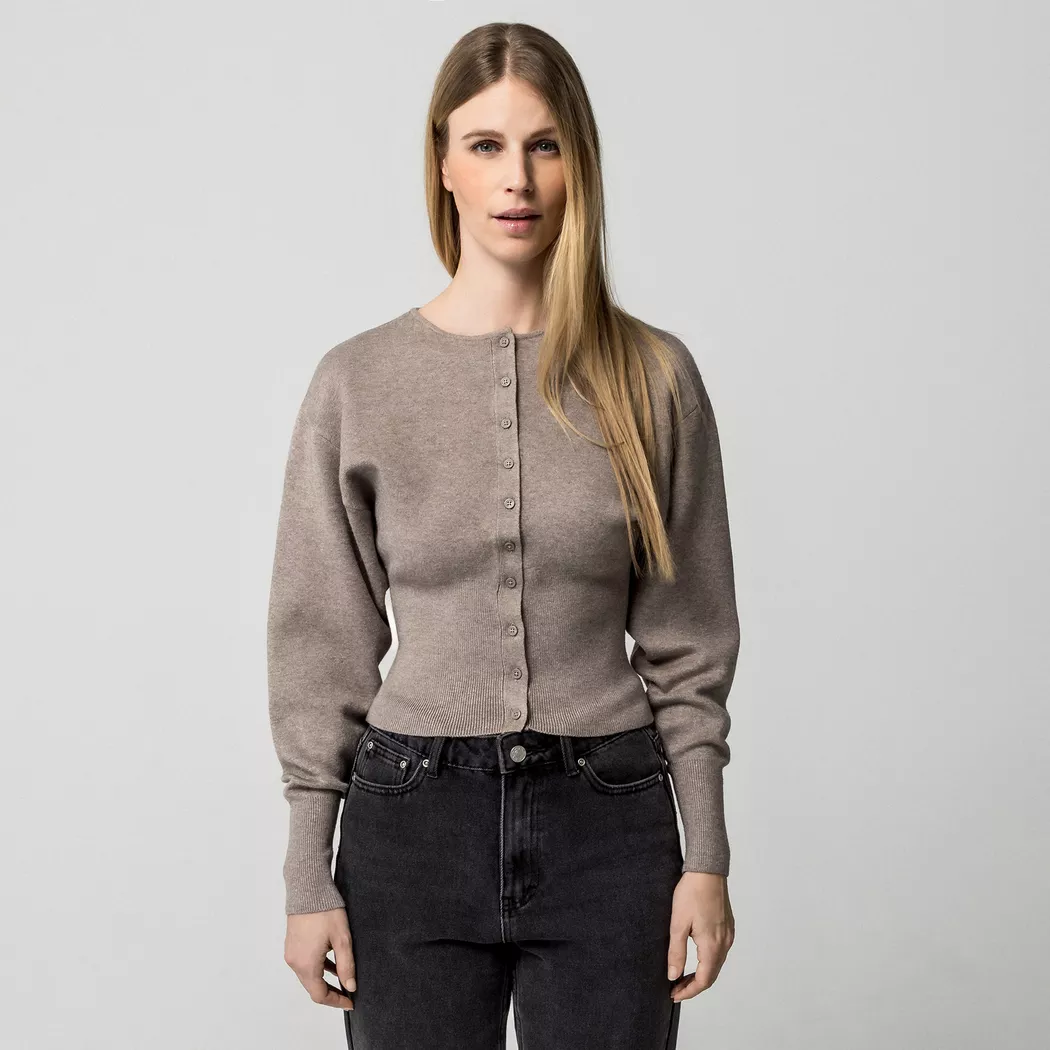 Gina Tricot - Cardigan, für Damen, Braun, Größe M