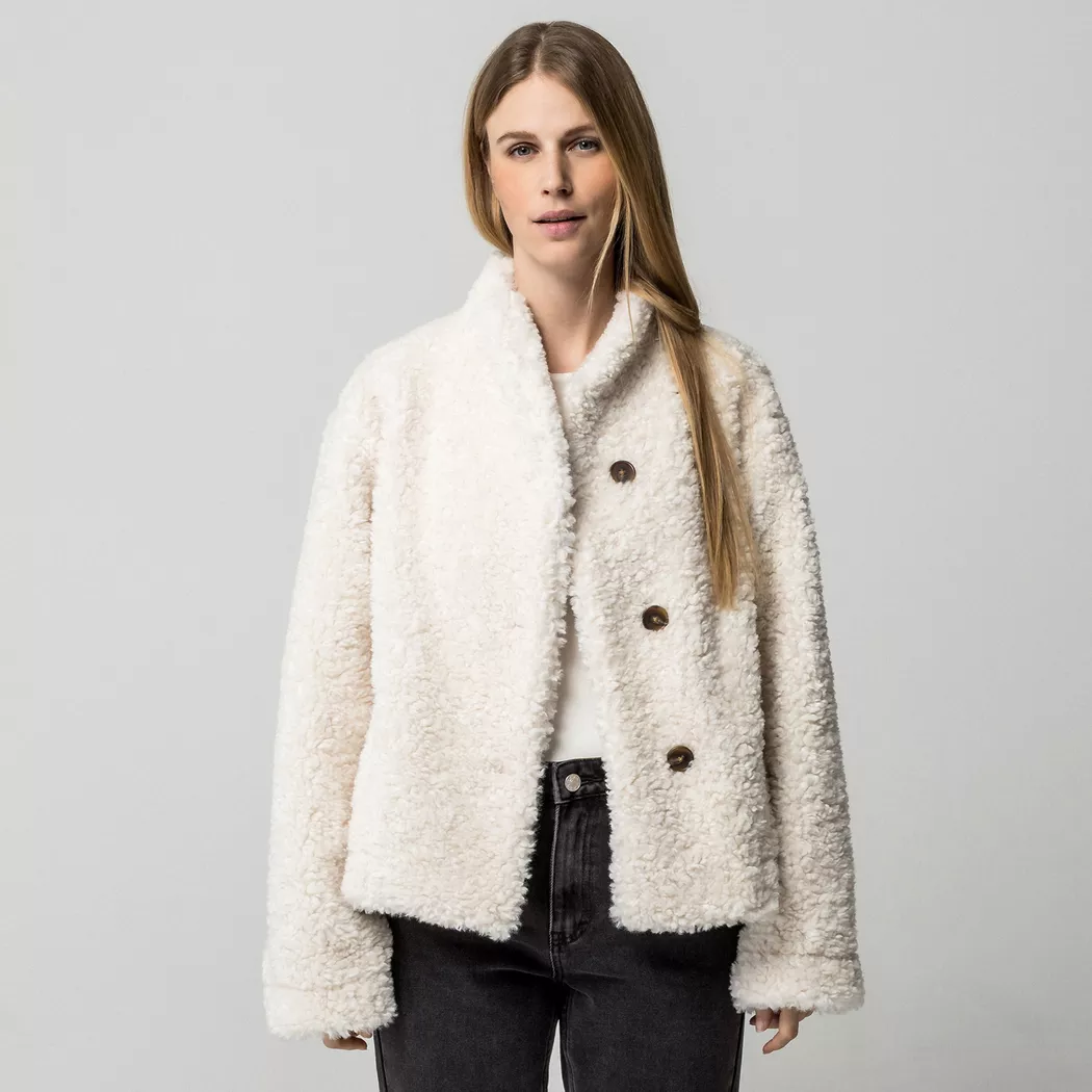 Gina Tricot - Jacke, für Damen, Ecru, Größe XS