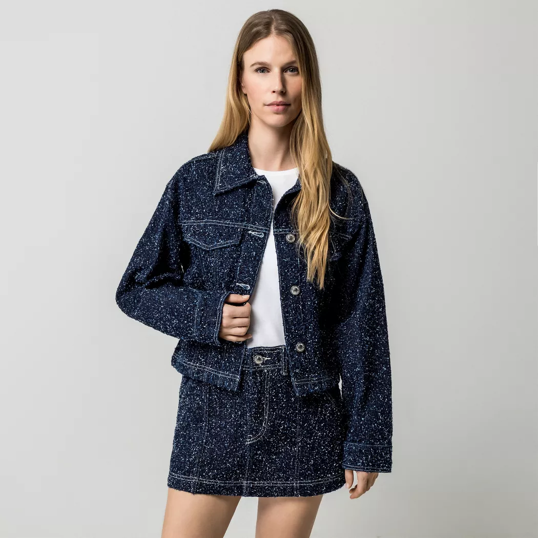 Gina Tricot - Jeansrocke, für Damen, Blau Denim Dunkel, Größe 36