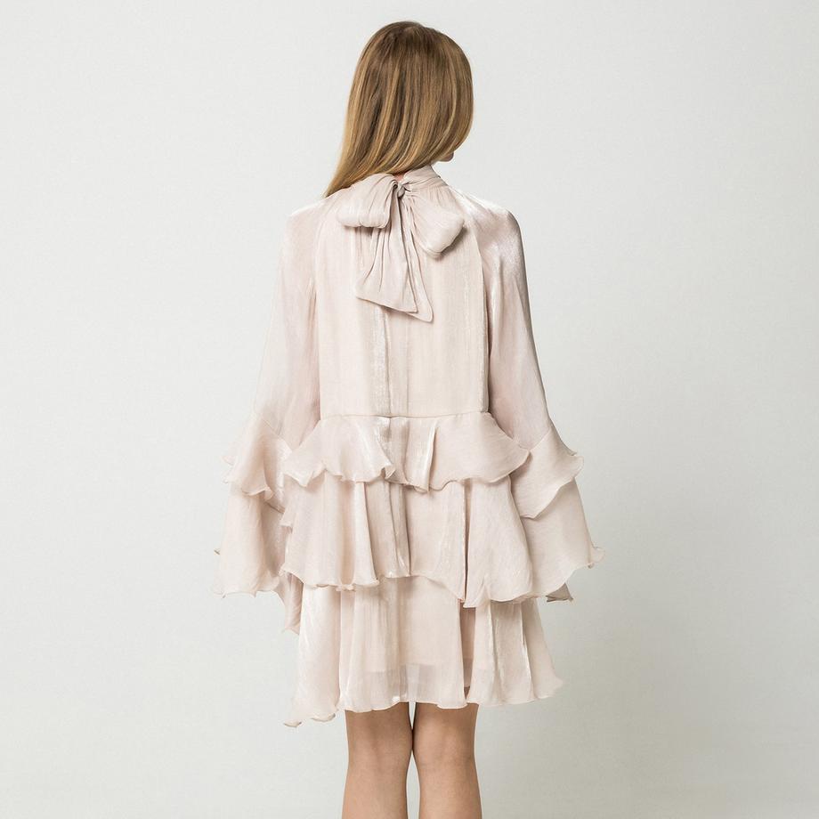 Gina Tricot Vestito Mini a Balze Stratificate  