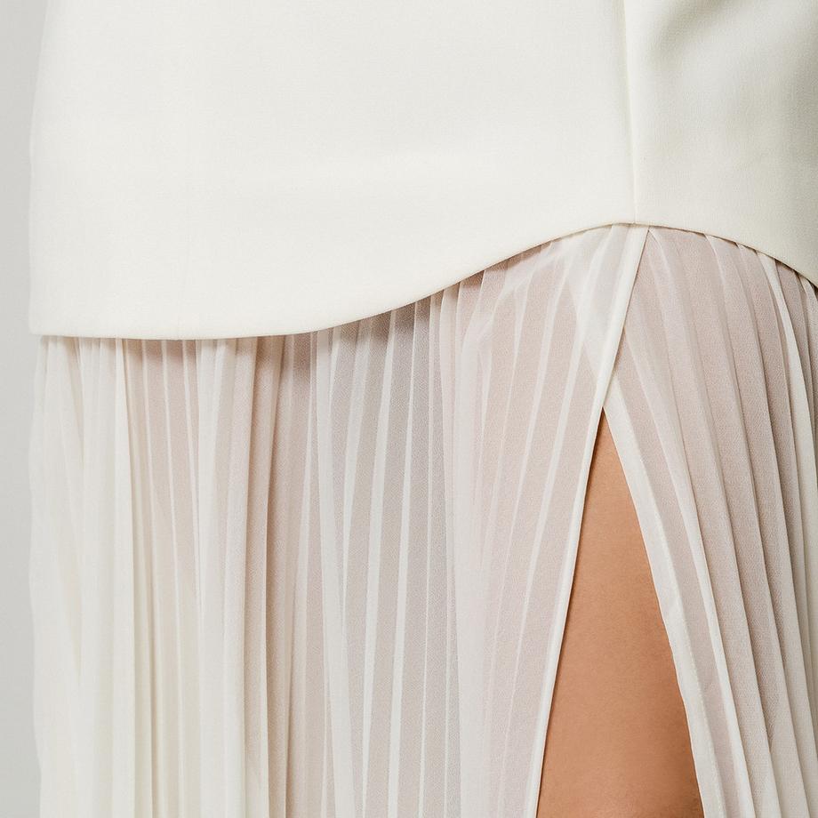 Gina Tricot Trägerloses plissiertes Maxikleid  