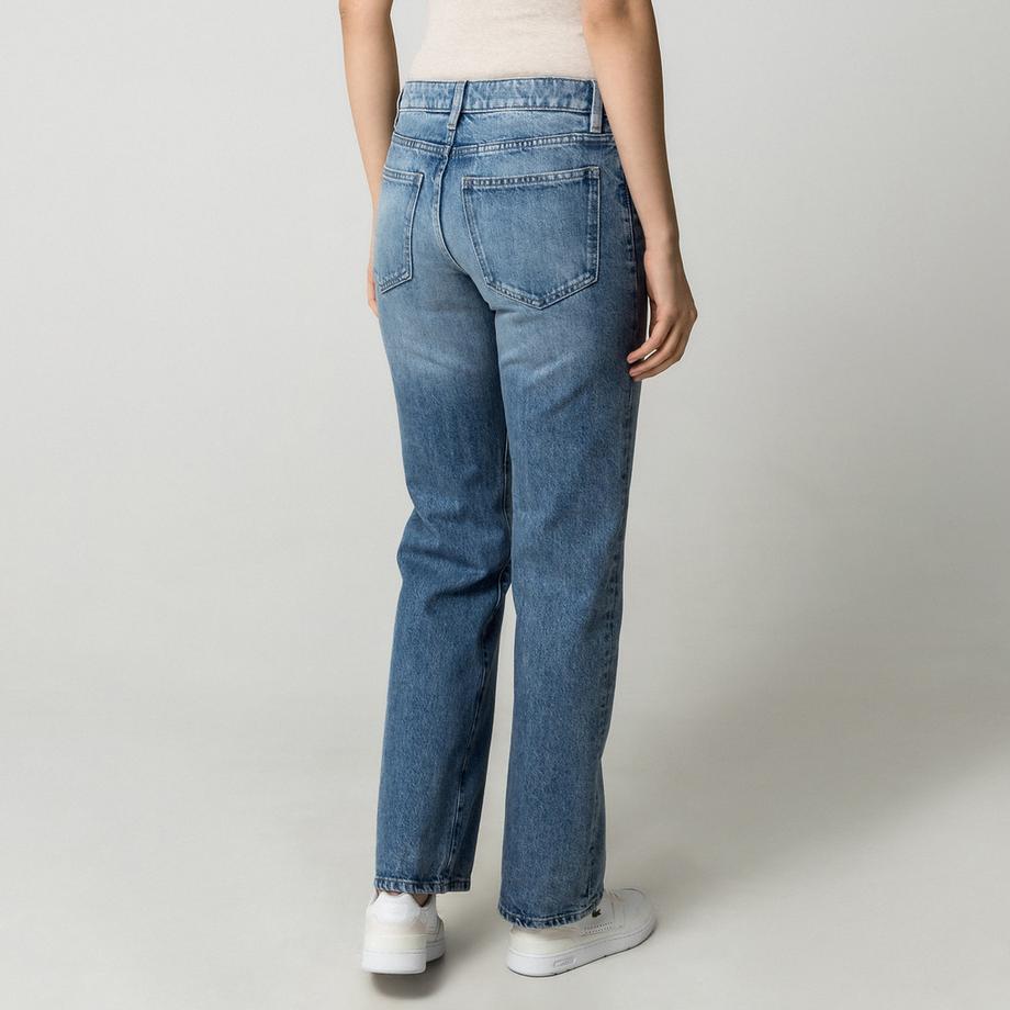 Gina Tricot Jeans mit Schnürung Straight Leg  