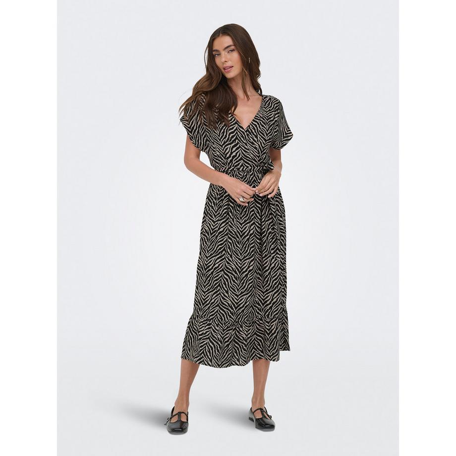 ONLY Robe Midi Imprimé Zèbre  