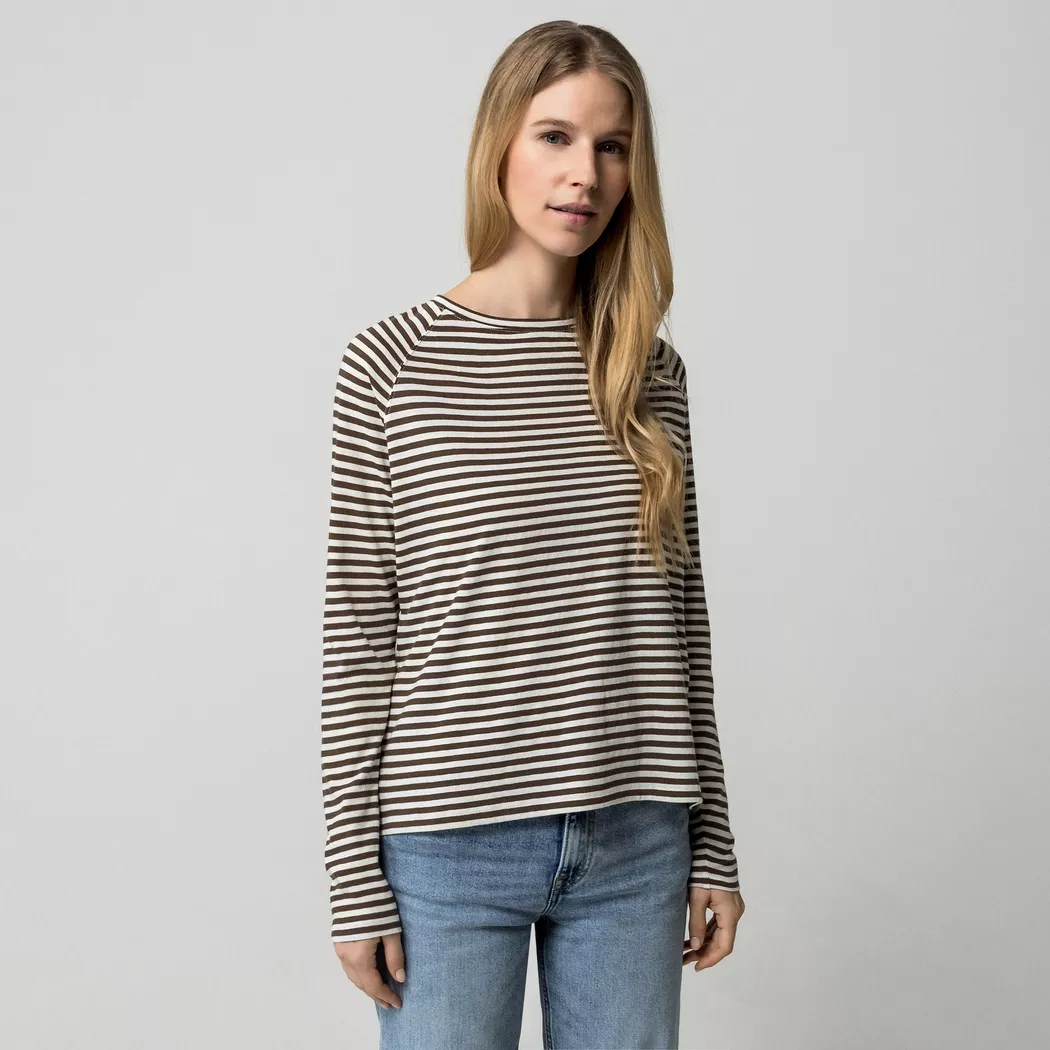Marc O' Polo Langarmshirt  braun   S damen