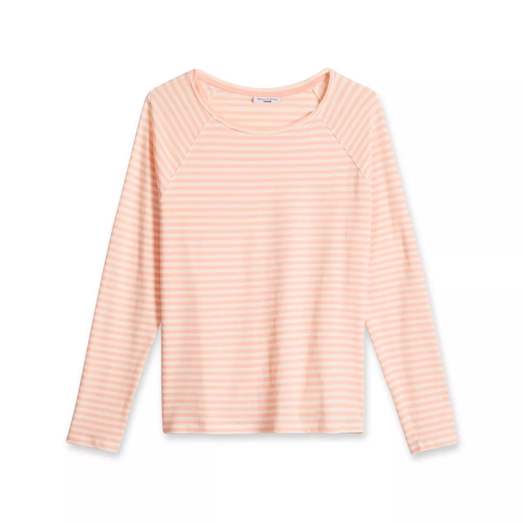 Marc O' Polo Denim - T-Shirt, langarm, für Damen, Rosa, Größe M