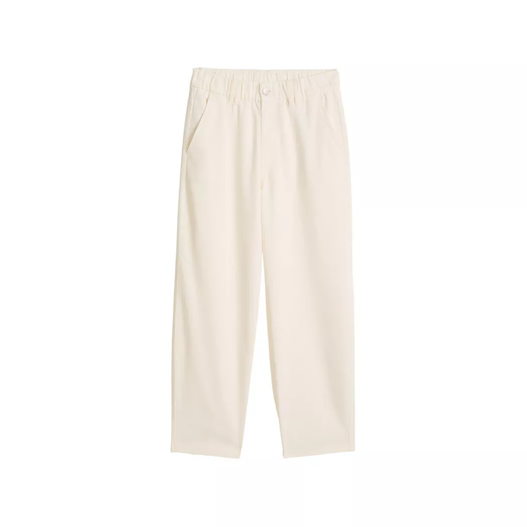 Chinohose MARC O'POLO DENIM "aus Organic-Cotton-Lyocell-Twill", Damen, Gr. L, Normalgrößen, creamy weiß, Twill, Obermaterial: 81% Baumwolle, 18% Lyocell, 1% Elasthan; Futter: 100% Baumwolle, unifarben, relaxed fit knöchelfrei, Hosen Chinohose