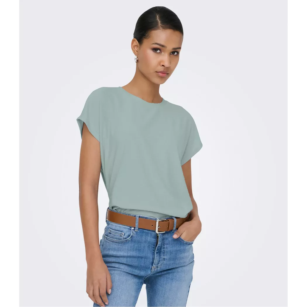 ONLY OnlMolly S/S O-Neck Dobby Top JRS
