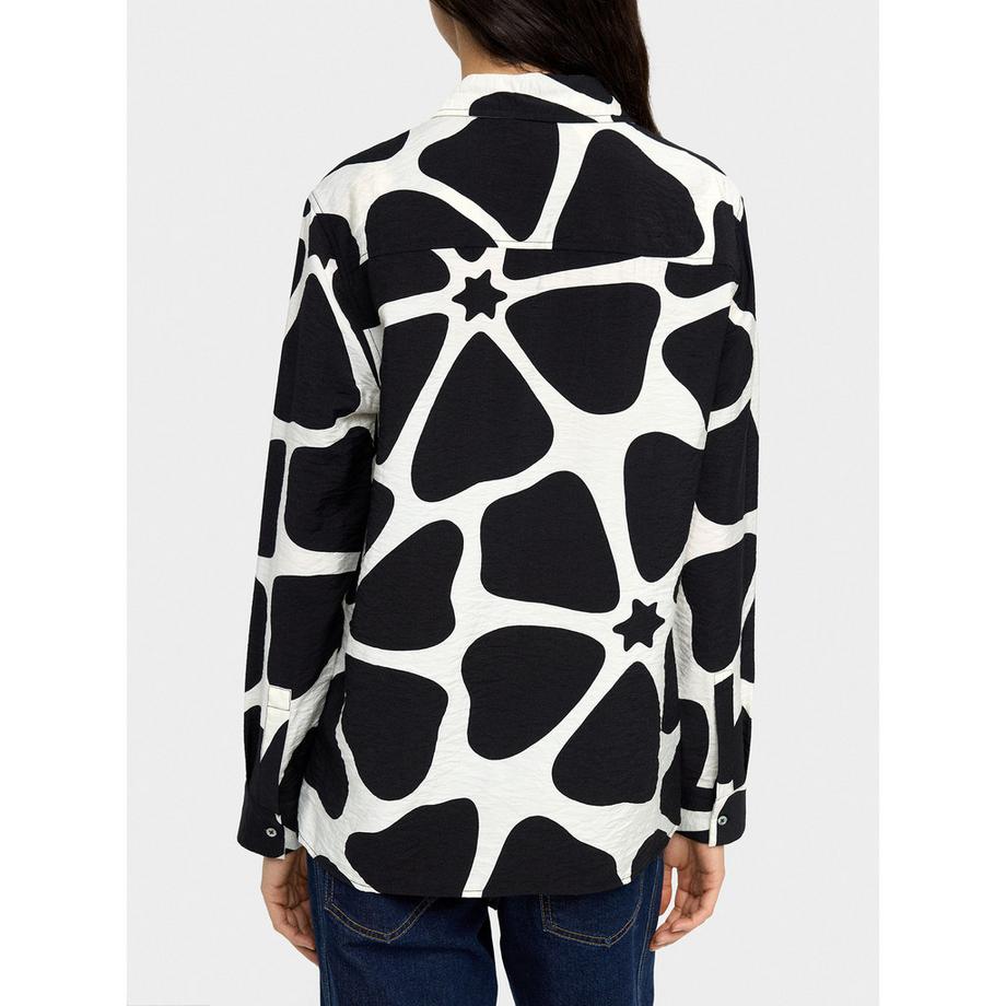 Parfois Langarmbluse mit abstraktem Print  