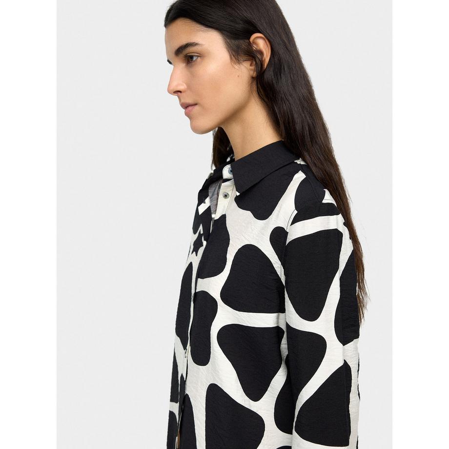 Parfois Langarmbluse mit abstraktem Print  