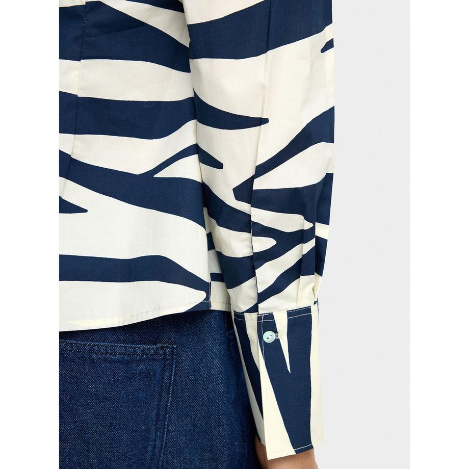 Parfois Langarm Zebra Print Bluse  