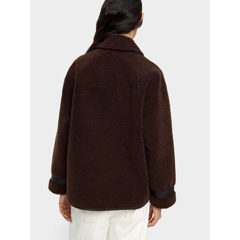 Parfois Manteau Teddy avec Détails en Similicuir  