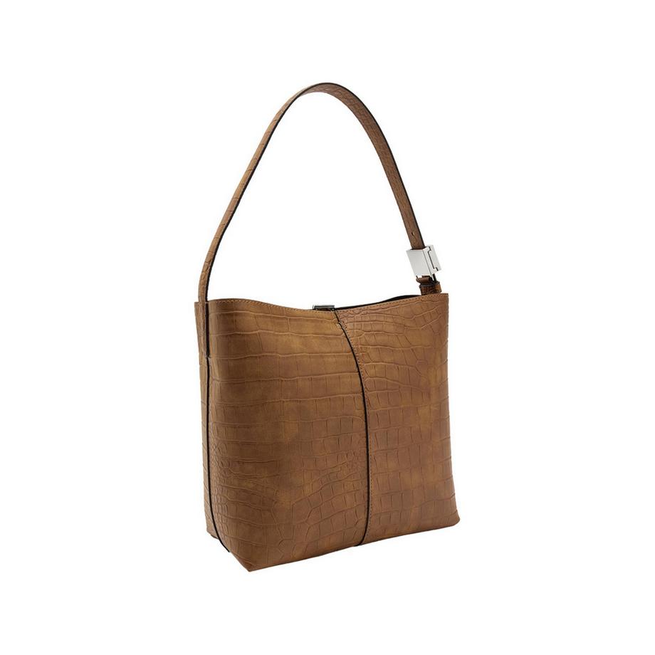 Parfois Borsa a tracolla con stampa coccodrillo e pochette  