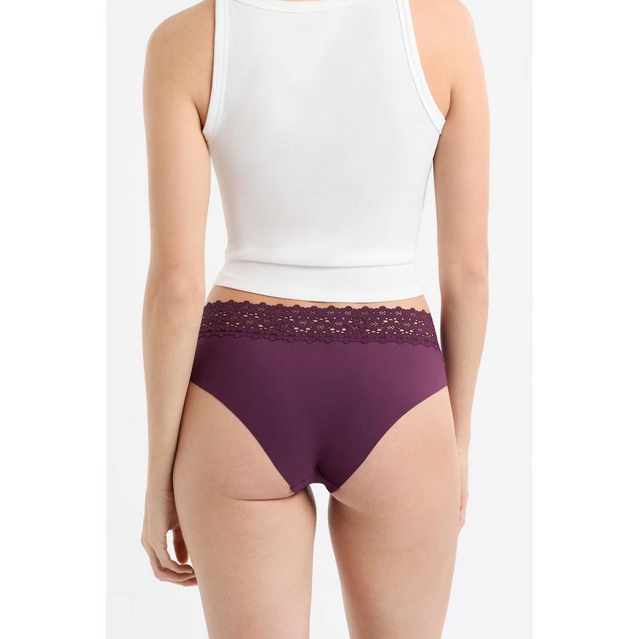 Etam Shorty Hipster avec Bordure en Dentelle  
