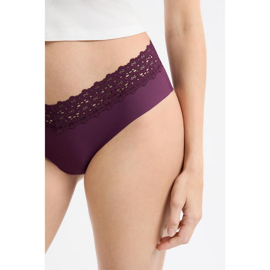 Etam Shorty Hipster avec Bordure en Dentelle  