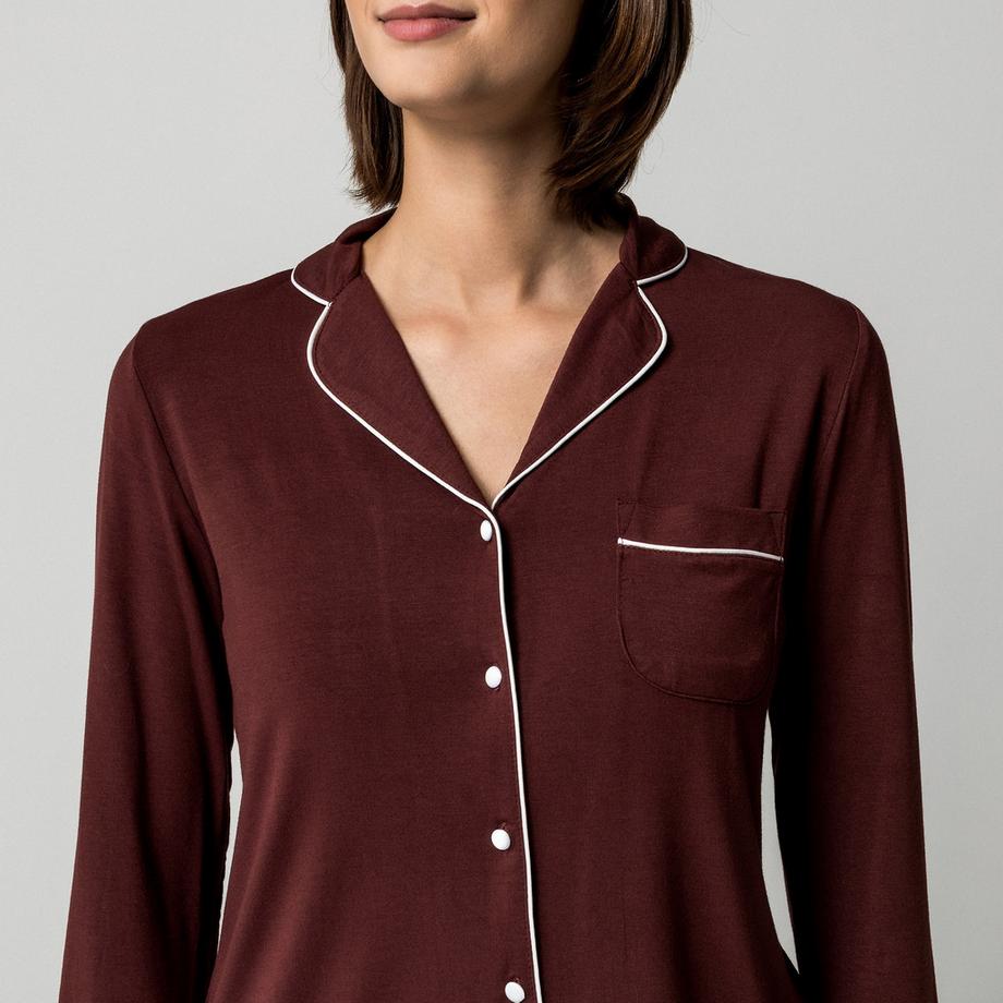 Manor Woman Pyjama-Set avec bordure contrastante  
