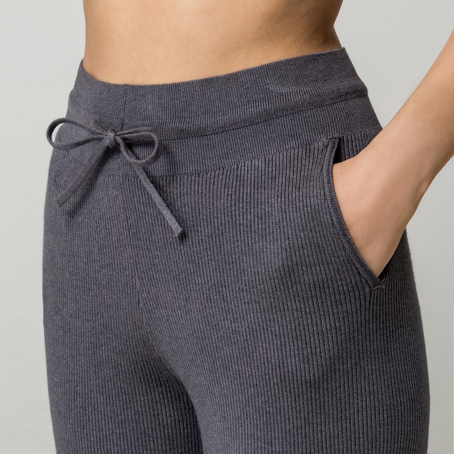 Manor Woman Pantaloni del pigiama con texture a coste  