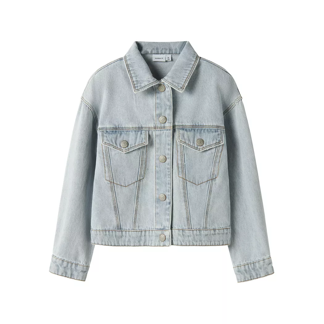 Name It Veste En Jean Mila 8510 Light Blue Bleached Denim 4 Années Filles