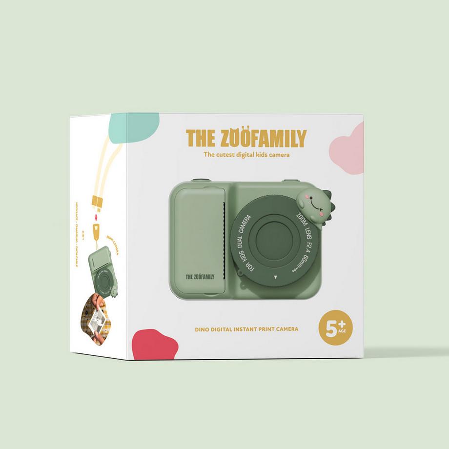 The Zoofamily  Appareil photo pour enfants P2 - Imprimé zoo - Dino 