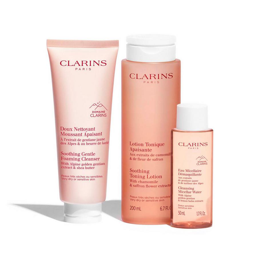 CLARINS  Coffret mes essentiels démaquillant peaux sensibles 