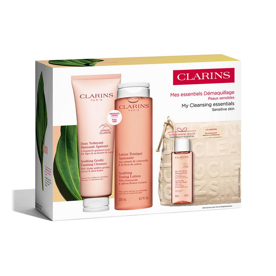 CLARINS  Coffret mes essentiels démaquillant peaux sensibles 