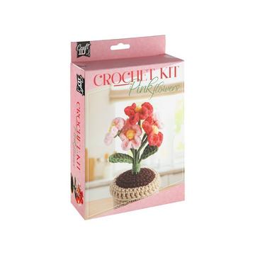 Kit de crochet Fleurs roses