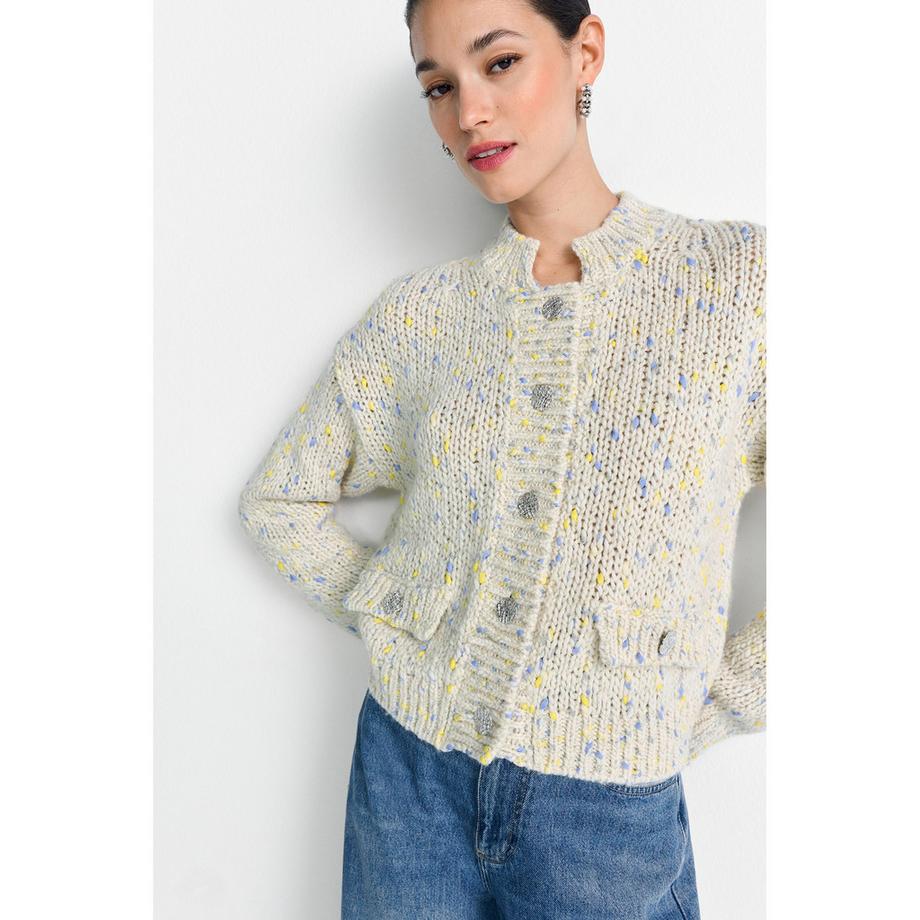 Rich & Royal Cardigan Col Rond  