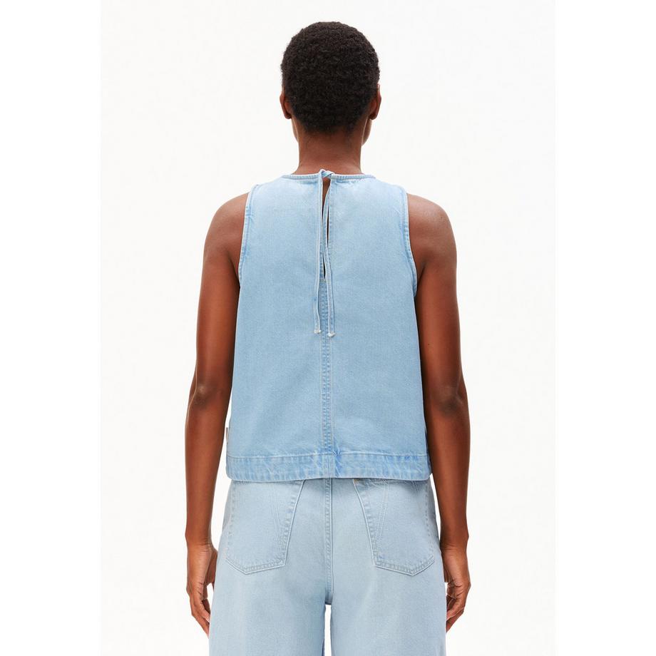 ARMEDANGELS Top in Denim Senza Maniche  