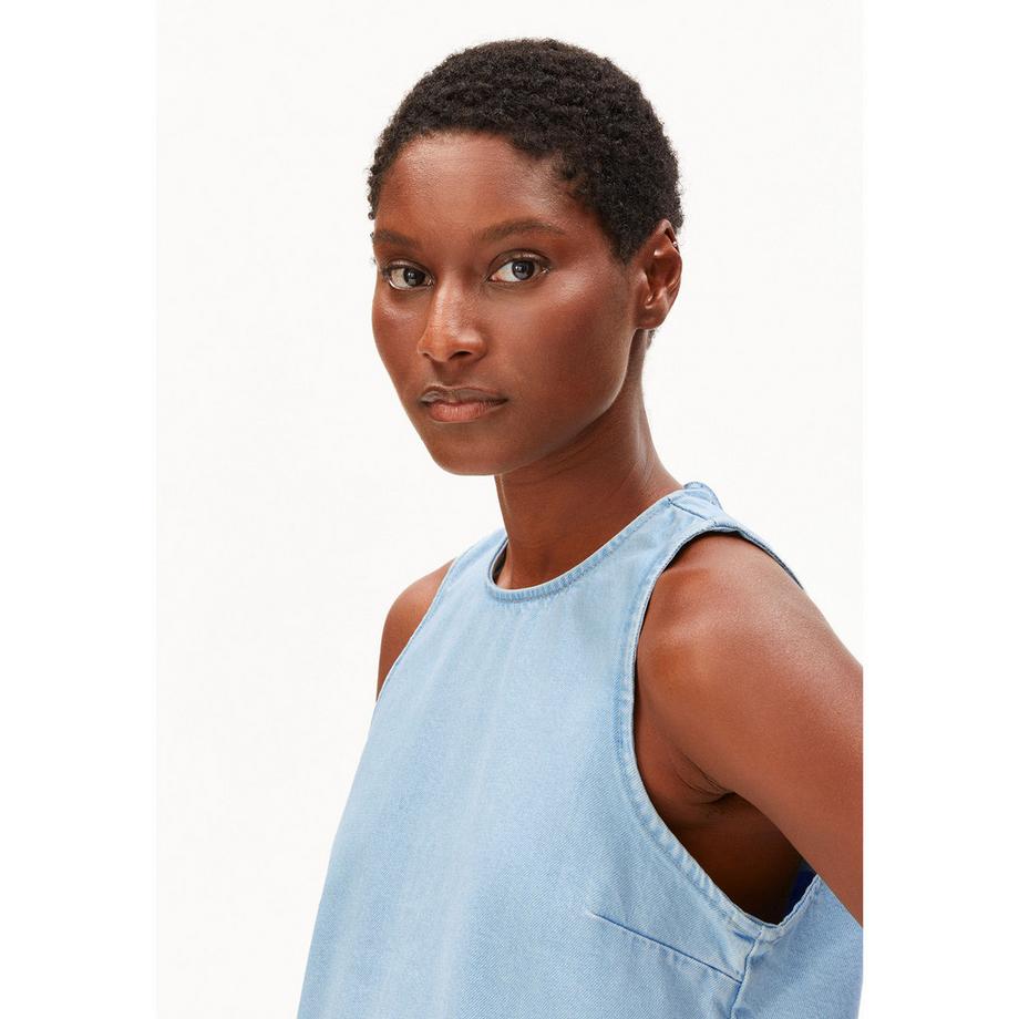 ARMEDANGELS Top in Denim Senza Maniche  