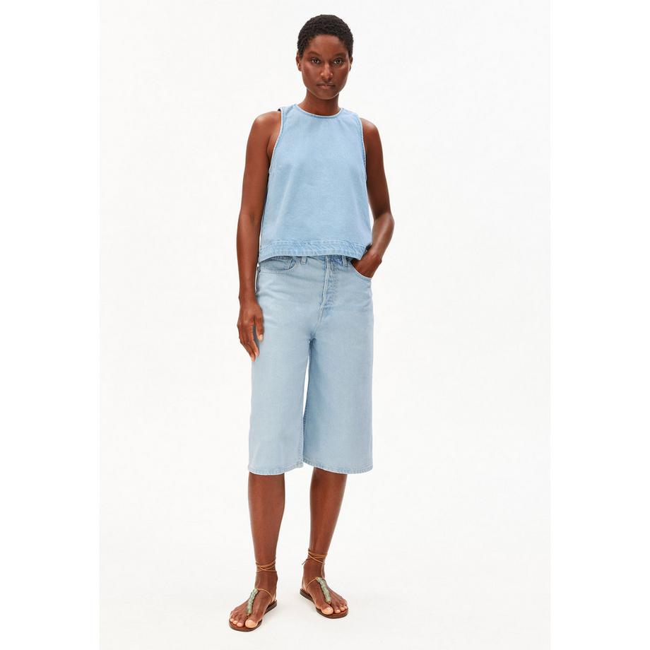 ARMEDANGELS Top in Denim Senza Maniche  