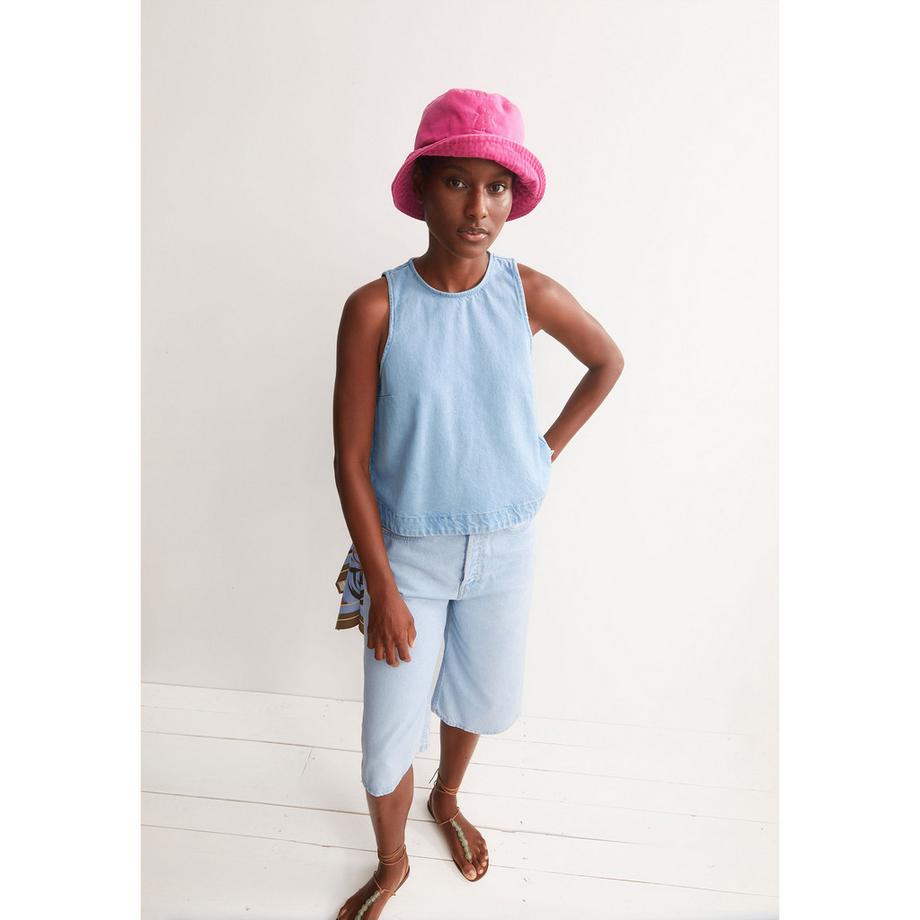 ARMEDANGELS Top in Denim Senza Maniche  