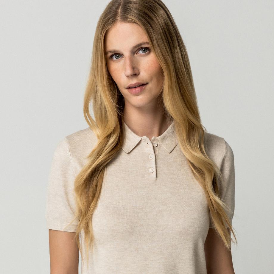 Manor Woman Kurzarm Polo Pullover  