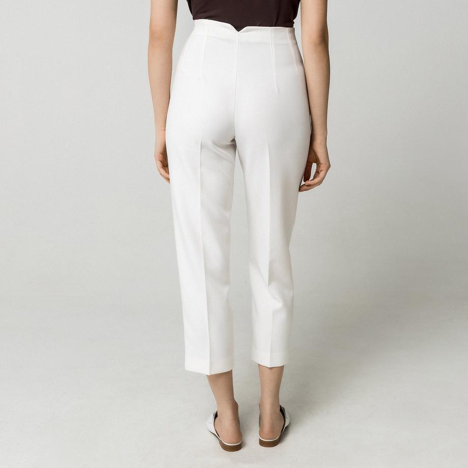 Manor Woman Pantalon Cropped Taille Haute  