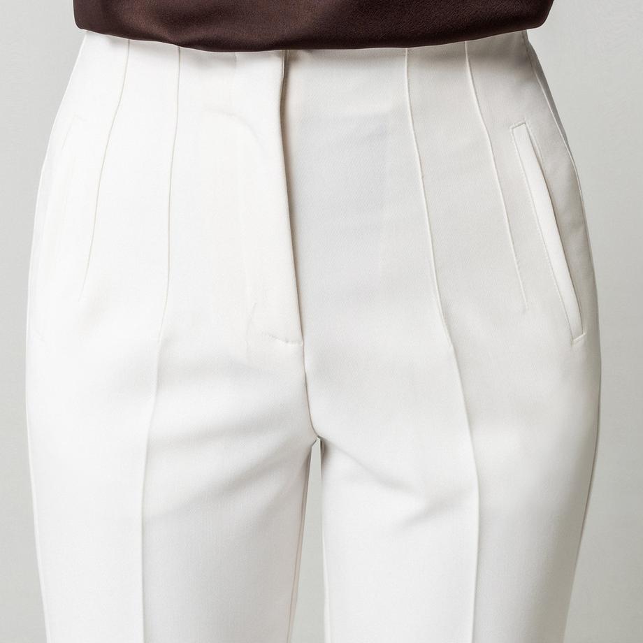 Manor Woman Pantalon Cropped Taille Haute  