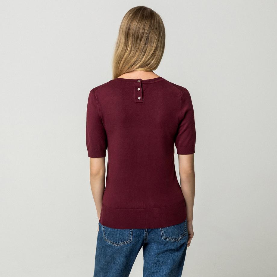 Manor Woman Maglione a Maniche Corte  