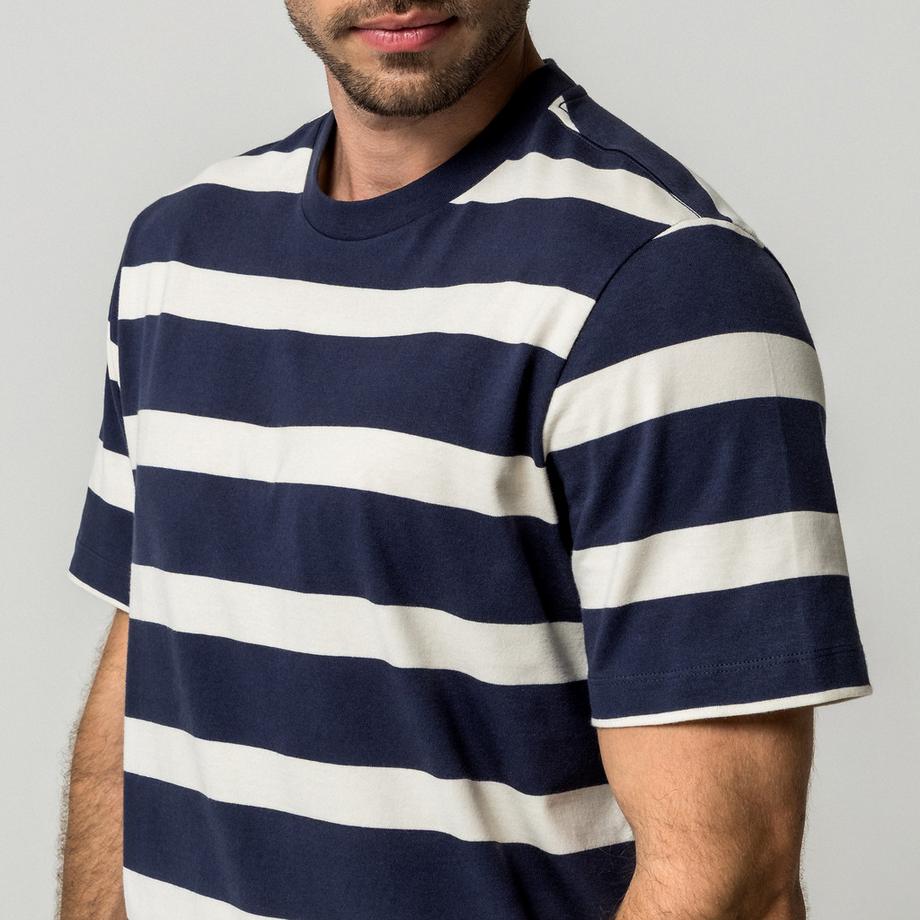 Manor Man Gestreiftes T-Shirt  