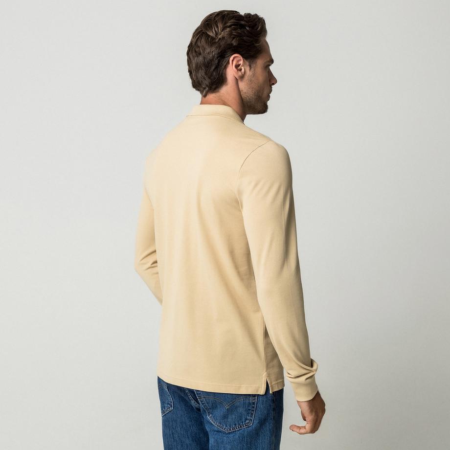 Manor Man Langarm Polo Shirt  