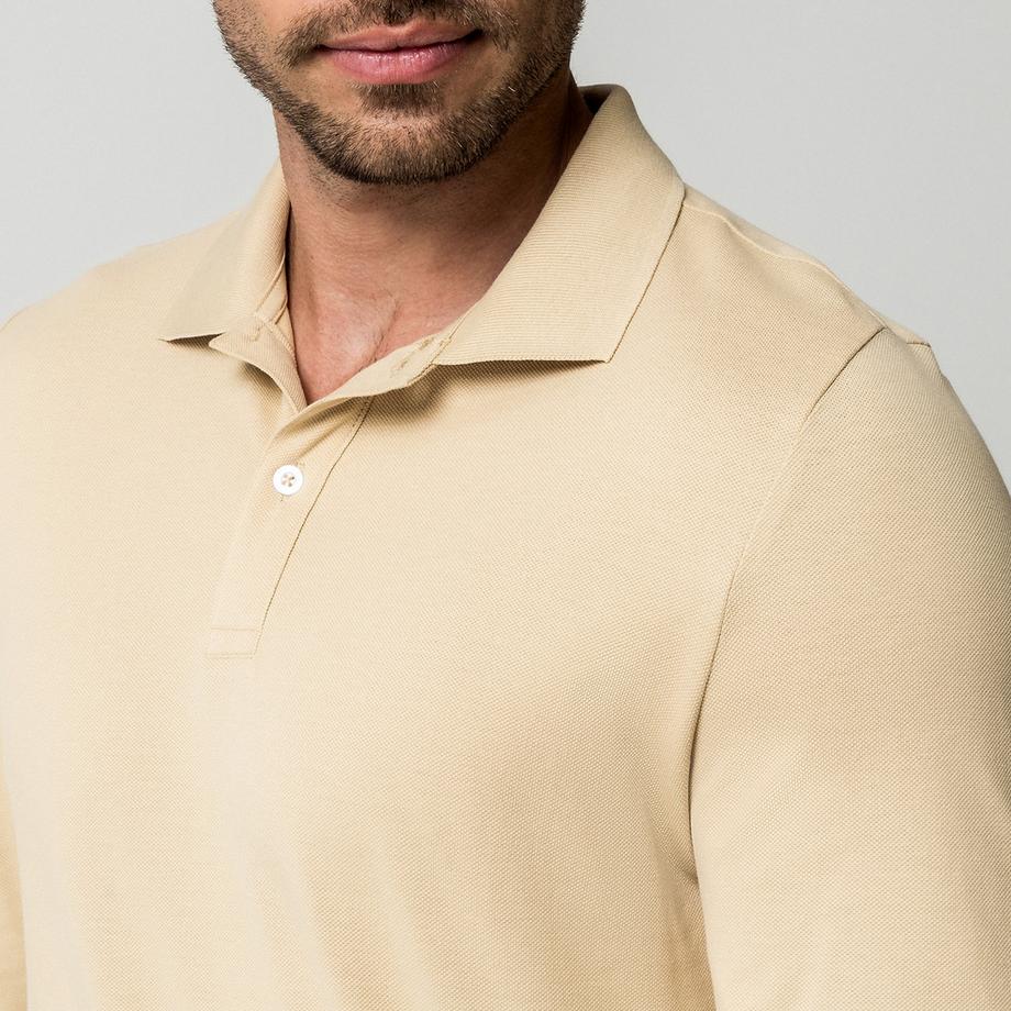 Manor Man Langarm Polo Shirt  