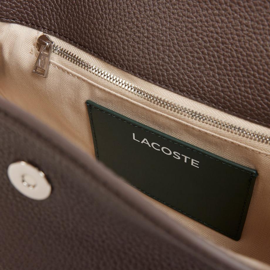 LACOSTE Borsa a tracolla con flap curvo  