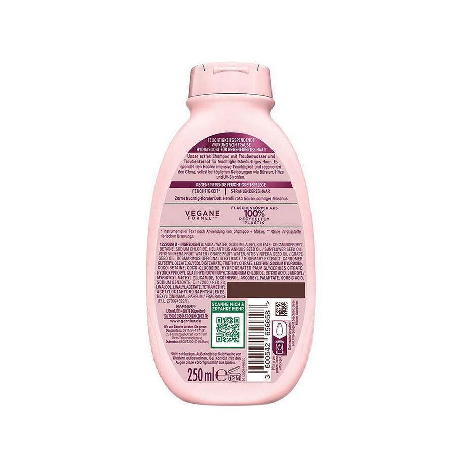 GARNIER  Ultra Doux Shampoo idratante rigenerante Uva Hydraboost 