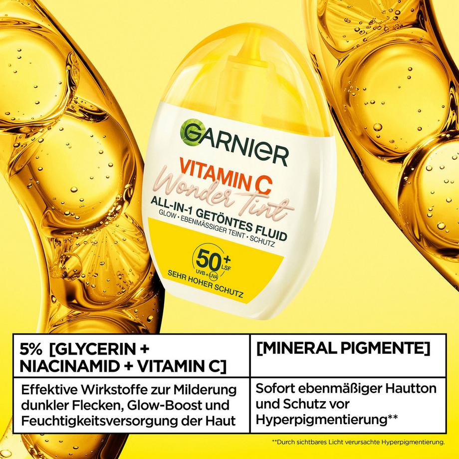 GARNIER  Vitamine C Wonder Tint All-In-1 Fluide teinté 