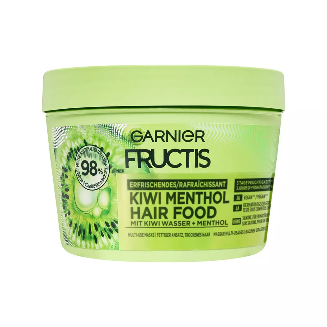 Garnier - Fructis Multi-Use Haarmaske Kiwi Menthol Hair Food, 400 ml