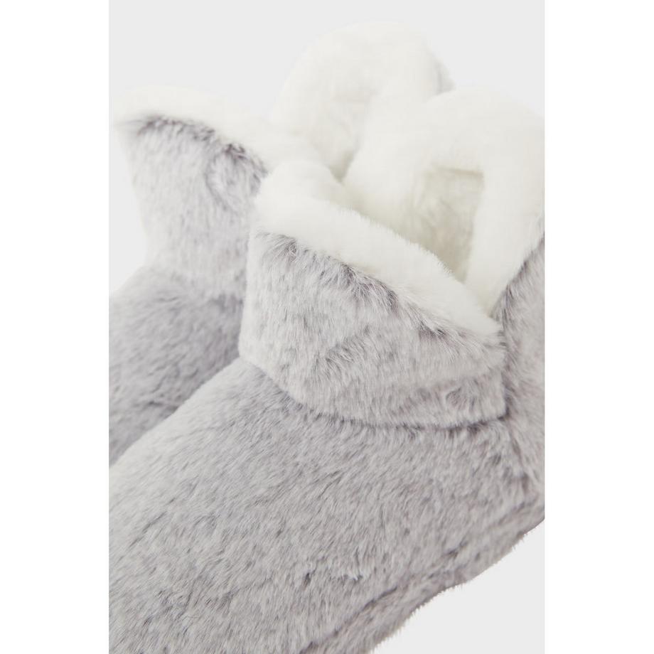 Etam Chaussons Bottines en Fausse Fourrure  