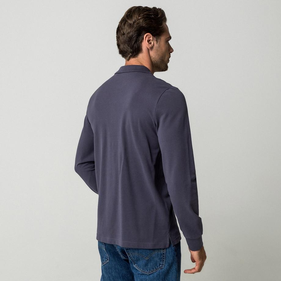 Manor Man Langarm Polo Shirt  