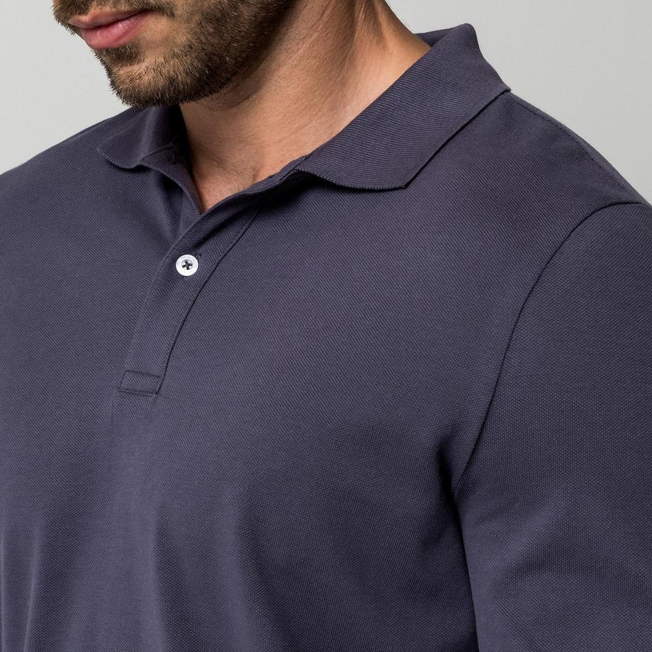 Manor Man Langarm Polo Shirt  