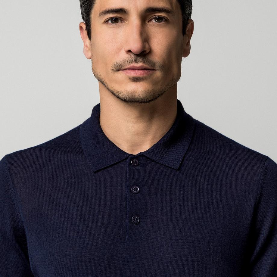 Manor Man Pull Polo Manches Longues  