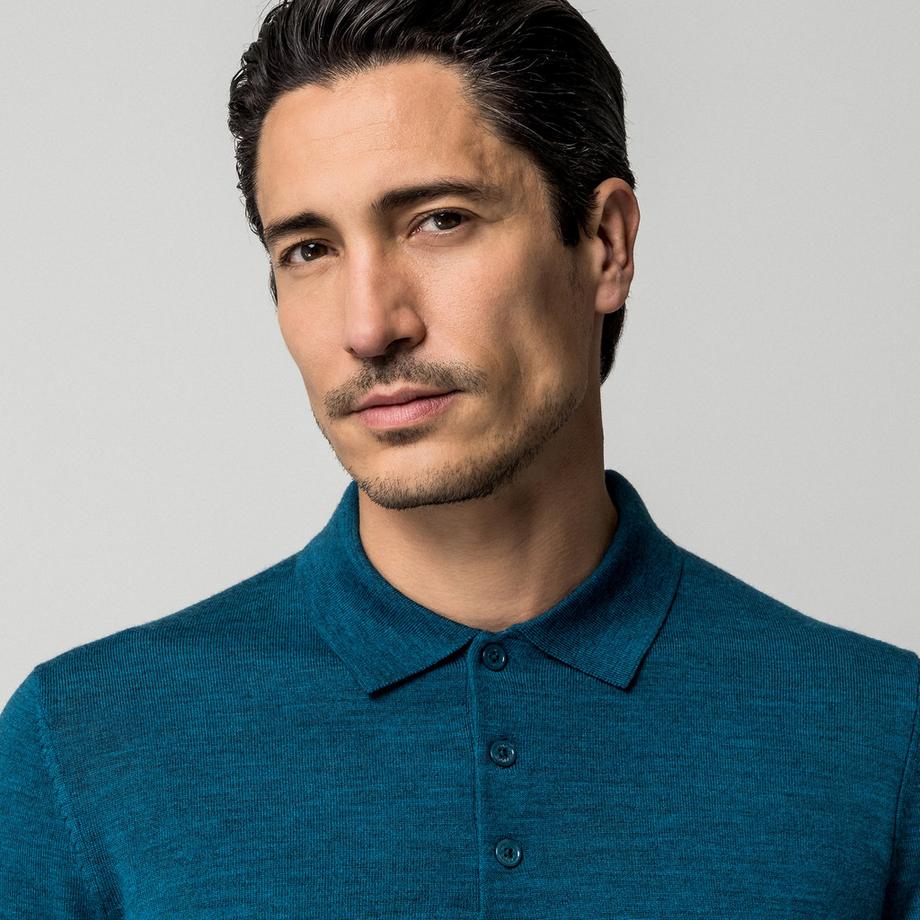Manor Man Pull Polo Manches Longues  